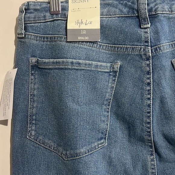 NWT Style & Co Ladies Jeans Lourdes Size 12 - Picture 8 of 9